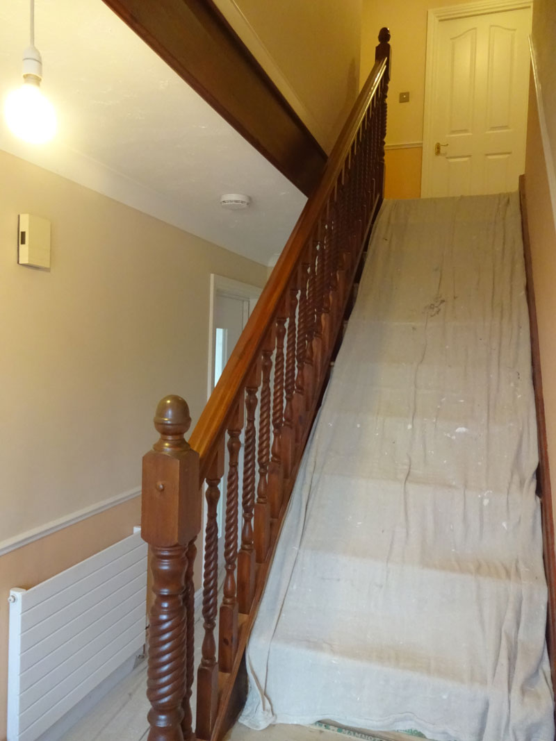 NW1 - Hall & Stairs - Pre-Painting